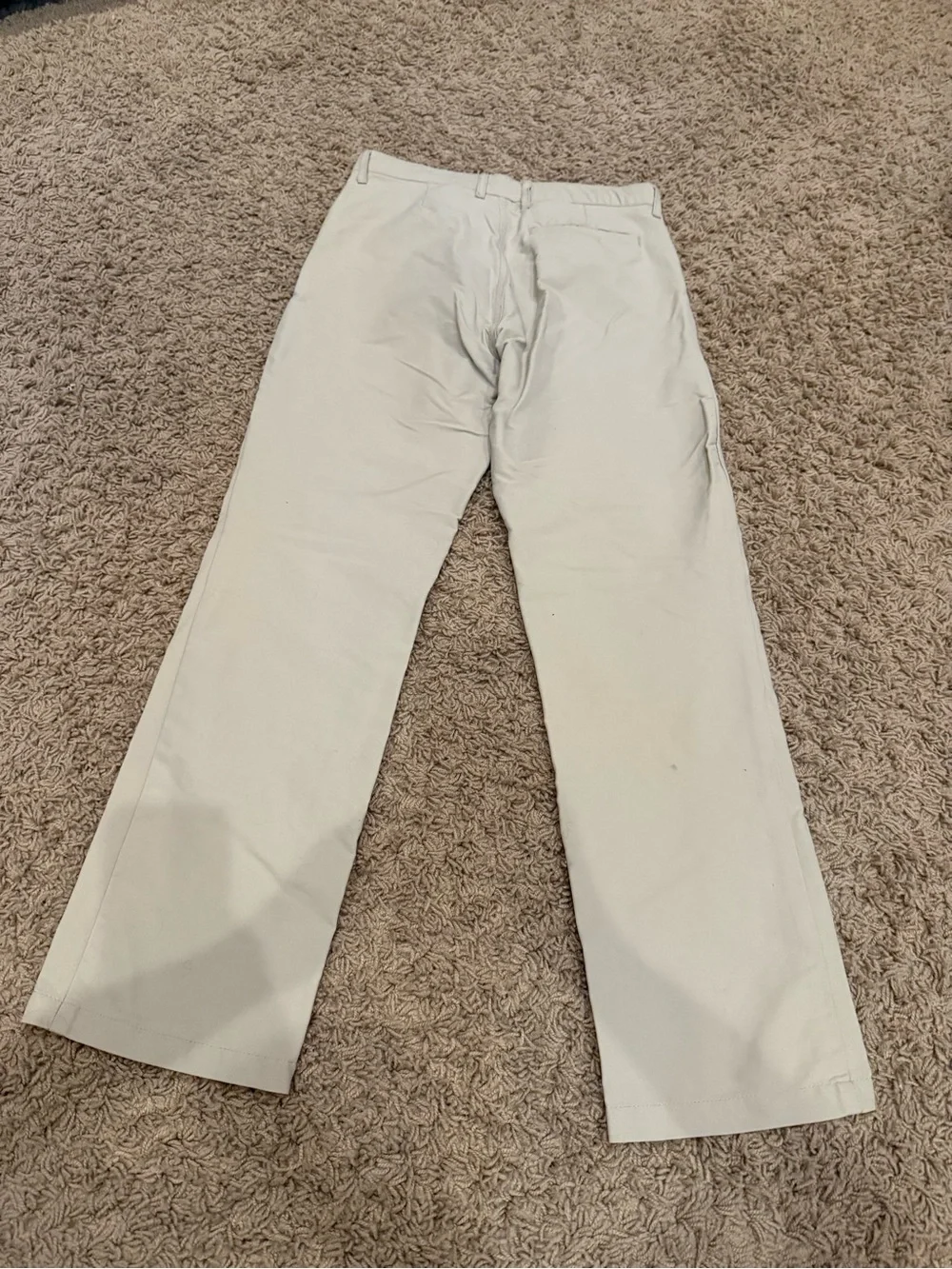 Tan dry fit straight fit pants